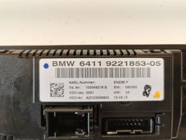 BMW 3 E90 E91 Climate control unit 9221853