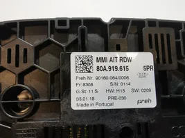 Audi Q5 SQ5 Controllo multimediale autoradio 80A919615