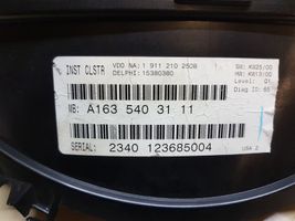 Mercedes-Benz ML W163 Speedometer (instrument cluster) A1635403111