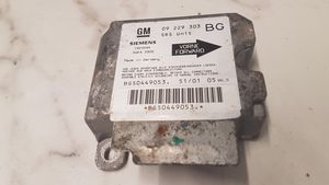 Opel Zafira A Module de contrôle airbag 09229303