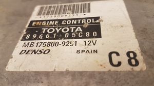 Toyota Avensis T250 Calculateur moteur ECU 8966105C80