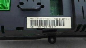 Audi A6 S6 C5 4B Tachimetro (quadro strumenti) 4B0920900M