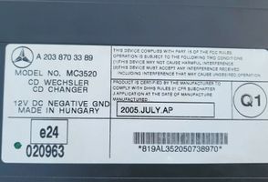 Mercedes-Benz C W203 CD/DVD-vaihdin A2038703389