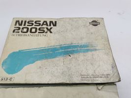 Nissan 200 SX Libretto di servizio dei proprietari 0M0G0S13G0