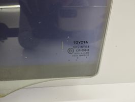 Toyota Corolla E120 E130 Vitre de fenêtre porte arrière 43R00048