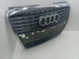 Audi A8 S8 D3 4E Etupuskurin ylempi jäähdytinsäleikkö 4E0853653