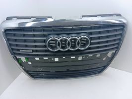 Audi A8 S8 D3 4E Grille calandre supérieure de pare-chocs avant 4E0853653