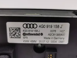 Audi A7 S7 4G Ilmastoinnin ohjainlaite 4G0919158J