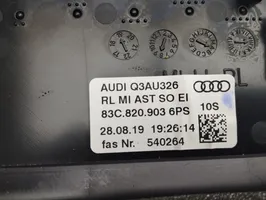 Audi Q3 F3 Kojelaudan keskiosan tuuletussuuttimen ritilä 83C820903