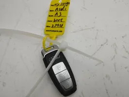 Audi A3 8Y Užvedimo raktas (raktelis)/ kortelė 