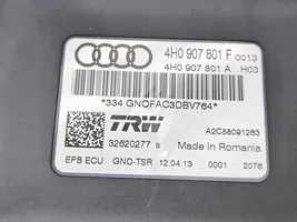 Audi A7 S7 4G Rankinio stabdžio valdymo blokas 4H0907801F