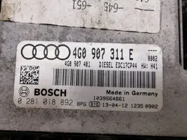 Audi A7 S7 4G Centralina/modulo del motore 4G0907311E