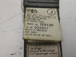 Toyota Prius (XW20) Middle seatbelt (rear) 7E5130