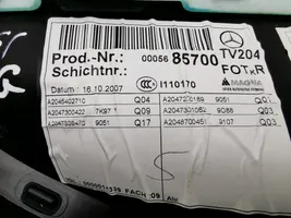 Mercedes-Benz C W204 Rivestimento del pannello della portiera posteriore A2045402710