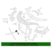 Mercedes-Benz GLE (W166 - C292) Support, fixation radiateur A2926200700