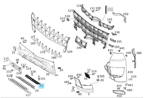 Mercedes-Benz Actros Etupuskurin jakajan koristelista 9608850311