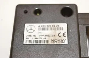Mercedes-Benz C W203 Unité de commande, module téléphone A2038209926