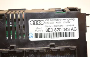 Audi A4 S4 B6 8E 8H Ilmastoinnin ohjainlaite 8E0820043AC