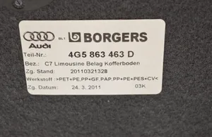 Audi A6 S6 C7 4G Dywanik samochodowy tylny 4G5863463D