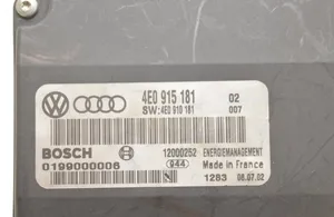 Audi A8 S8 D3 4E Module de contrôle de batterie 0199000006