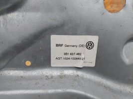 Volkswagen PASSAT B5 Priekšpusē elektriskā loga pacelšanas mehānisma komplekts 3B1837462