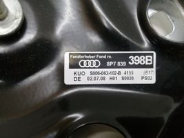 Audi A3 S3 8P Takaikkunan nostomekanismi ilman moottoria 8P7839398B