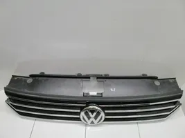 Volkswagen PASSAT B8 Front bumper upper radiator grill 3C0853653