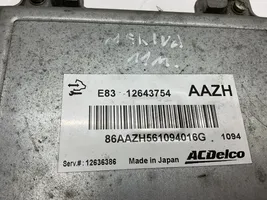 Opel Meriva B Sterownik / Moduł ECU 12643754