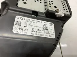 Audi A7 S7 4G Spidometras (prietaisų skydelis) 4G8920981K