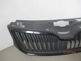 Skoda Rapid (NH) Grille calandre supérieure de pare-chocs avant 5JA853668