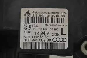Audi A4 S4 B6 8E 8H Priekšējais lukturis 8E0941003BK