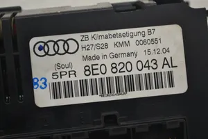 Audi A4 S4 B7 8E 8H Centralina del climatizzatore 8E0820043AL