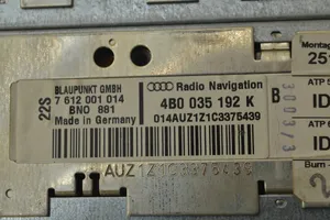 Audi A6 Allroad C5 Unidad delantera de radio/CD/DVD/GPS 4B0035192K