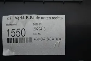 Audi A6 S6 C7 4G (B) statņa dekoratīvā apdare (apakšdaļa) 4G0867240A