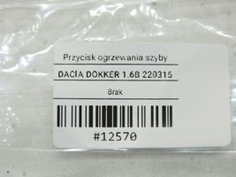 Dacia Dokker Windscreen/window heater switch 253503244R