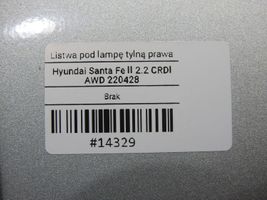 Hyundai Santa Fe Takavalon valaisimen muotolista 