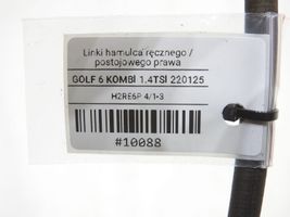 Volkswagen Golf VI Linki hamulca ręcznego / postojowego 1KM609721