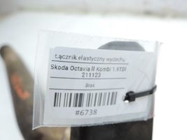 Skoda Octavia Mk2 (1Z) Marmitta/silenziatore posteriore tubo di scappamento 