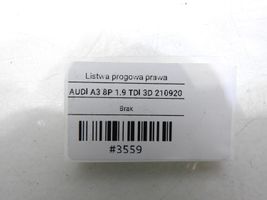 Audi A3 S3 8P Etukynnys (korin osa) 8P3853492D