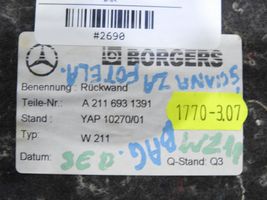 Mercedes-Benz E W211 Tappetino di rivestimento del bagagliaio/baule A2116921391