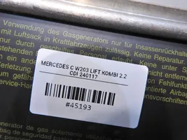 Mercedes-Benz C AMG W203 Poduszka powietrzna Airbag pasażera 2038604405