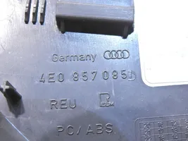 Audi A8 S8 D3 4E Garniture d'extrémité latérale du tableau de bord 4E0857085D
