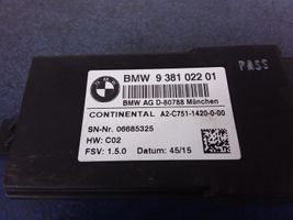 BMW 7 G11 G12 Module de commande de siège 938102201