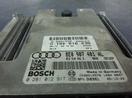 Audi A4 S4 B7 8E 8H Unité de commande, module ECU de moteur 8e2910401d