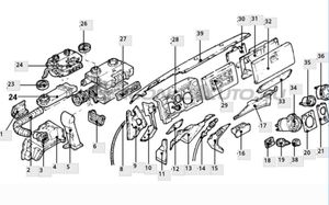 Mercedes-Benz 609 Garniture d'extrémité latérale du tableau de bord 6706880806