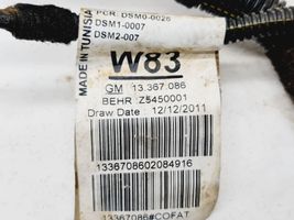 Opel Meriva B Jäähdytyspuhaltimen johdotus 13367086