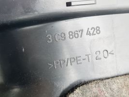 Volkswagen PASSAT B6 Trunk/boot side trim panel 3C9867428