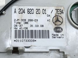 Mercedes-Benz C W204 Éclairage lumière plafonnier avant A2048202001