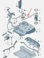 Volkswagen PASSAT B8 Fuel line pipe 3Q0201293F