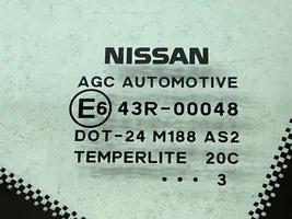 Nissan Qashqai Aizmugurējais virsbūves sānu stikls 43R00048
